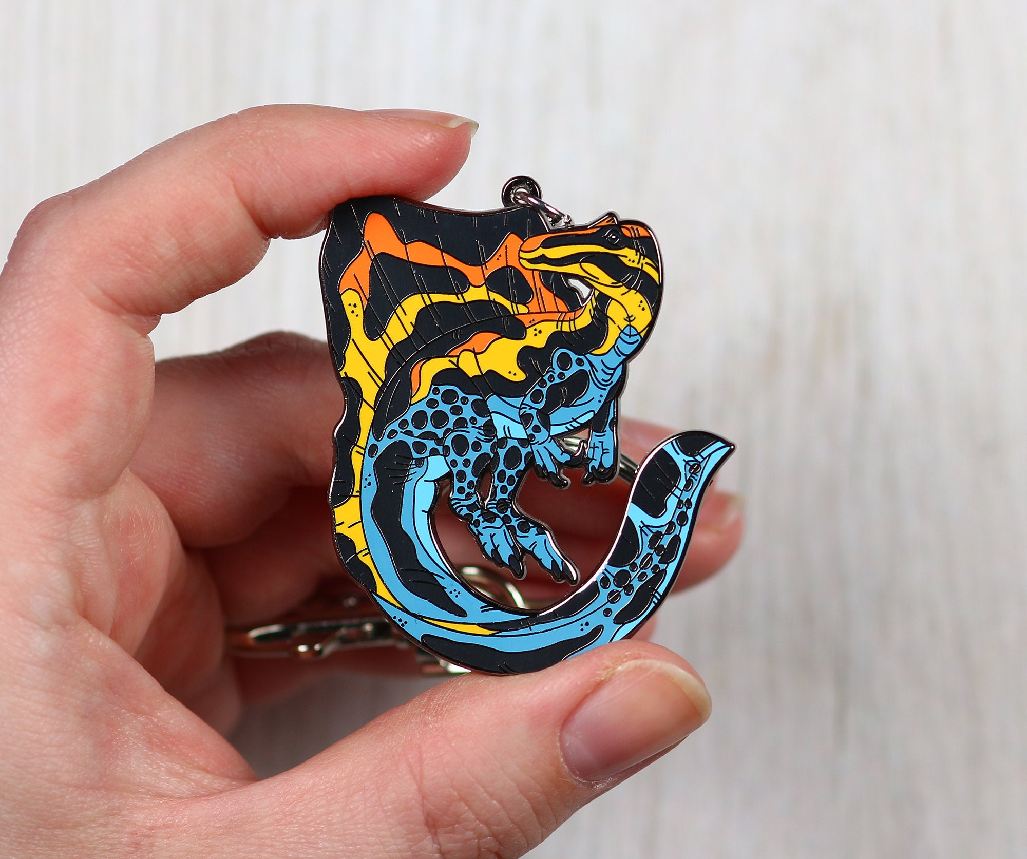 Spinosaurus Enamel Keychain