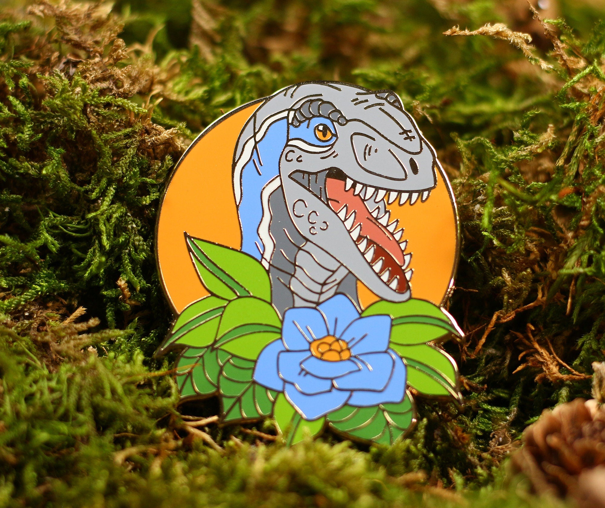 Blue Raptor Pin