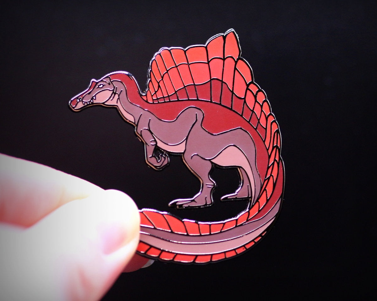 Red Spinosaurus Pin