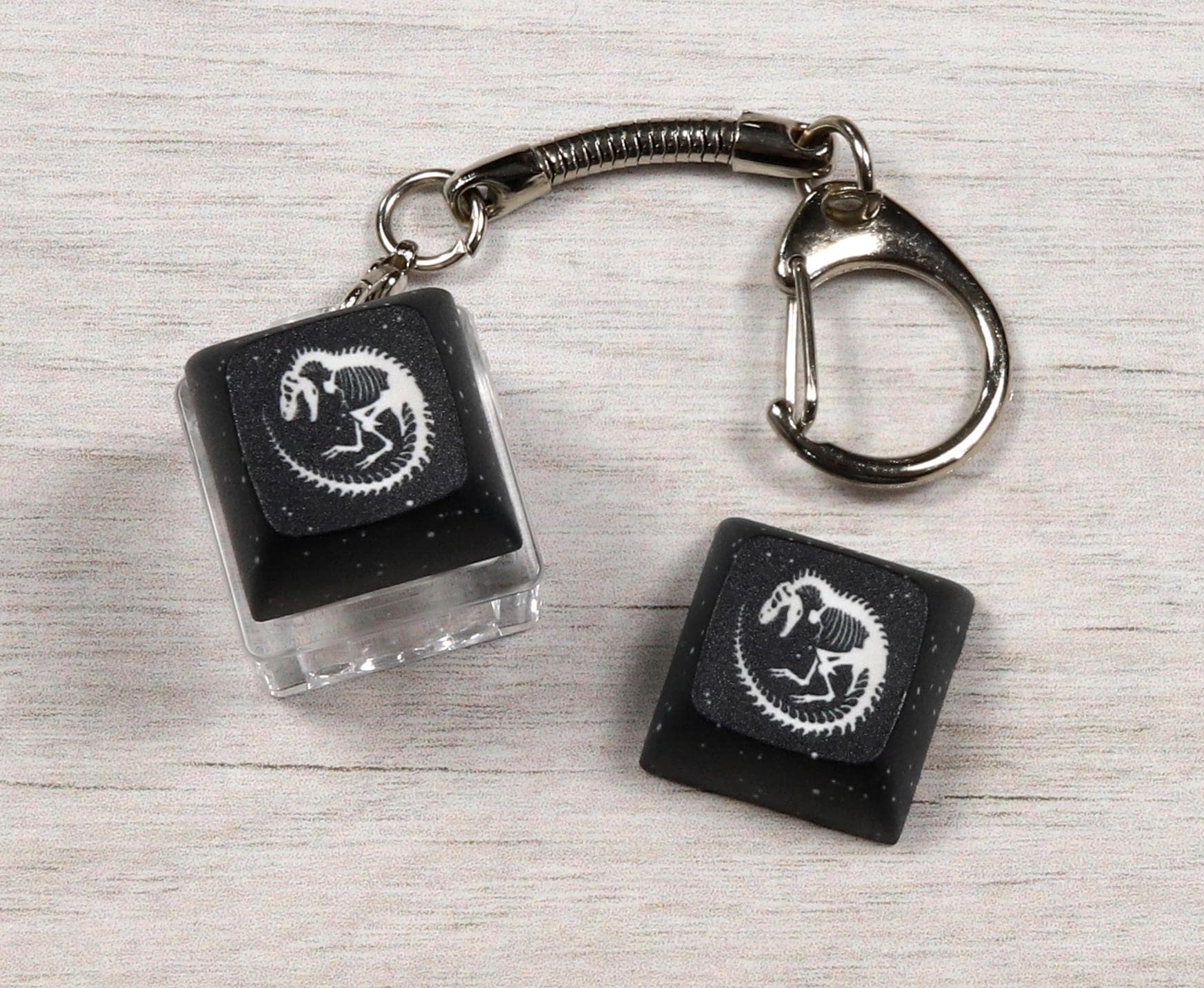 T.Rex Skeleton Clicky Keychain