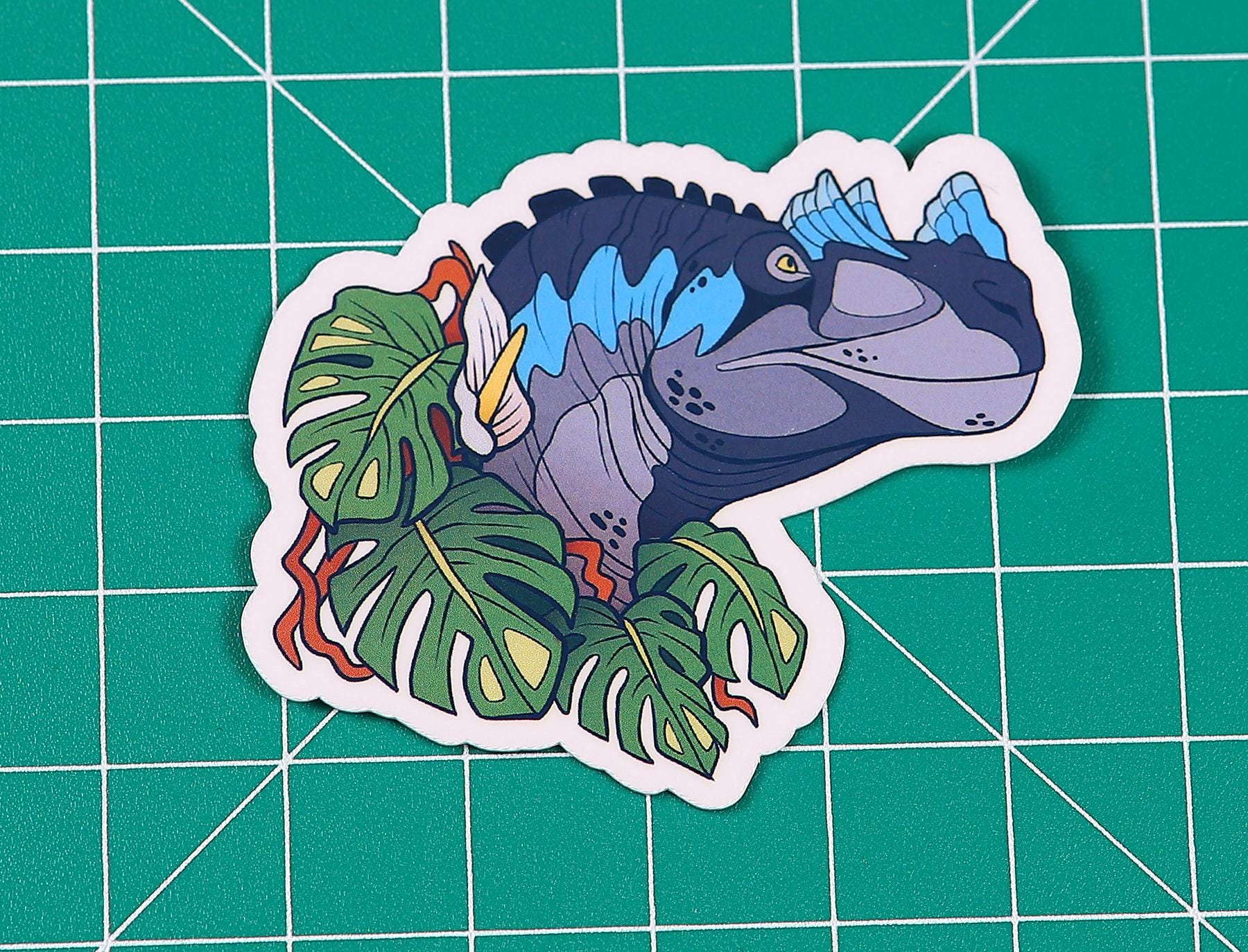 Ceratosaurus Portrait Vinyl Sticker