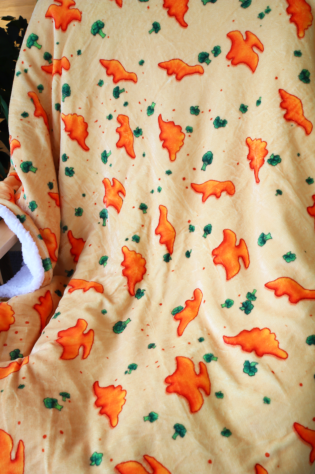 Dino Nugget Fleece Blanket