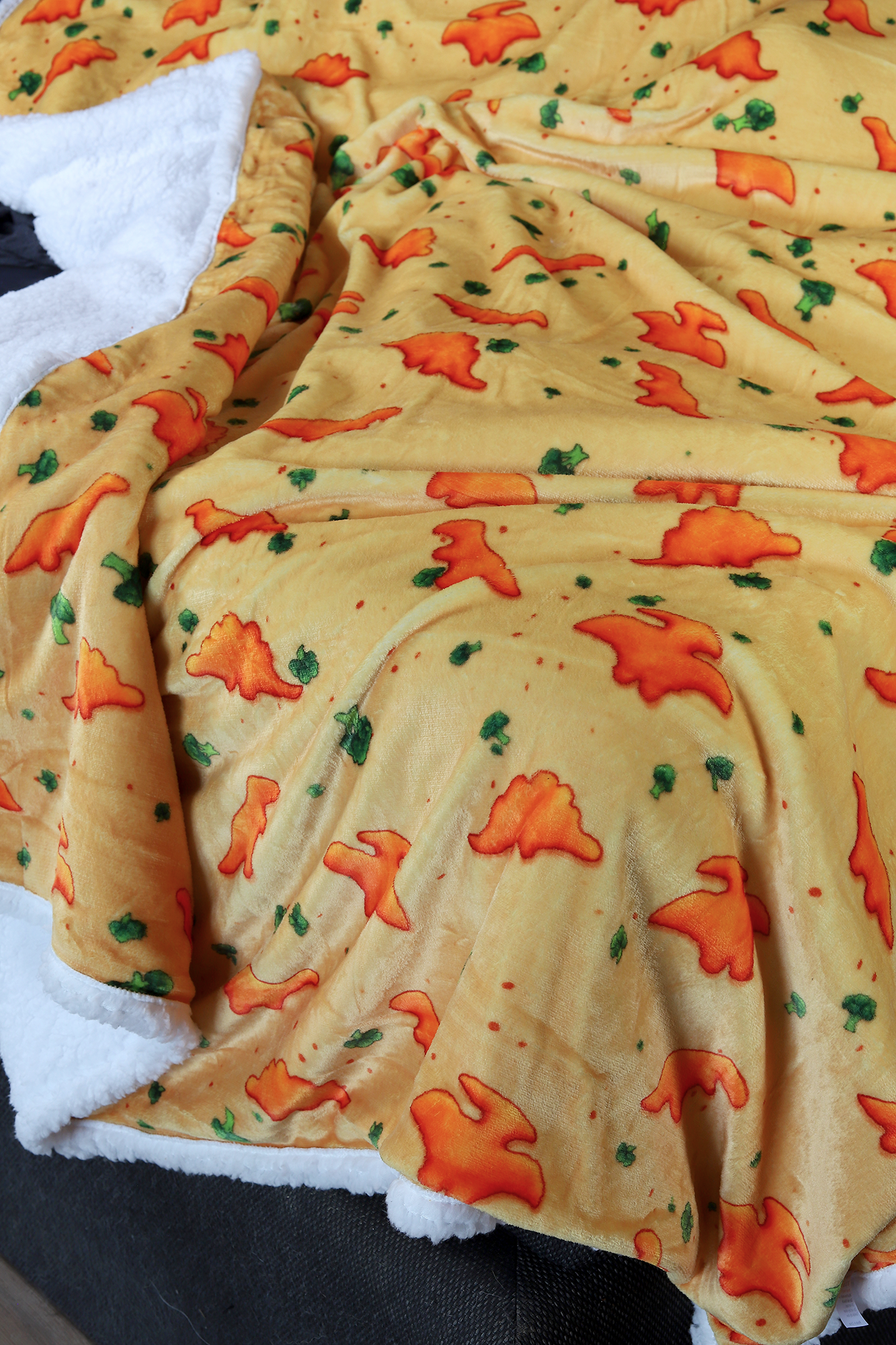 Dino Nugget Fleece Blanket