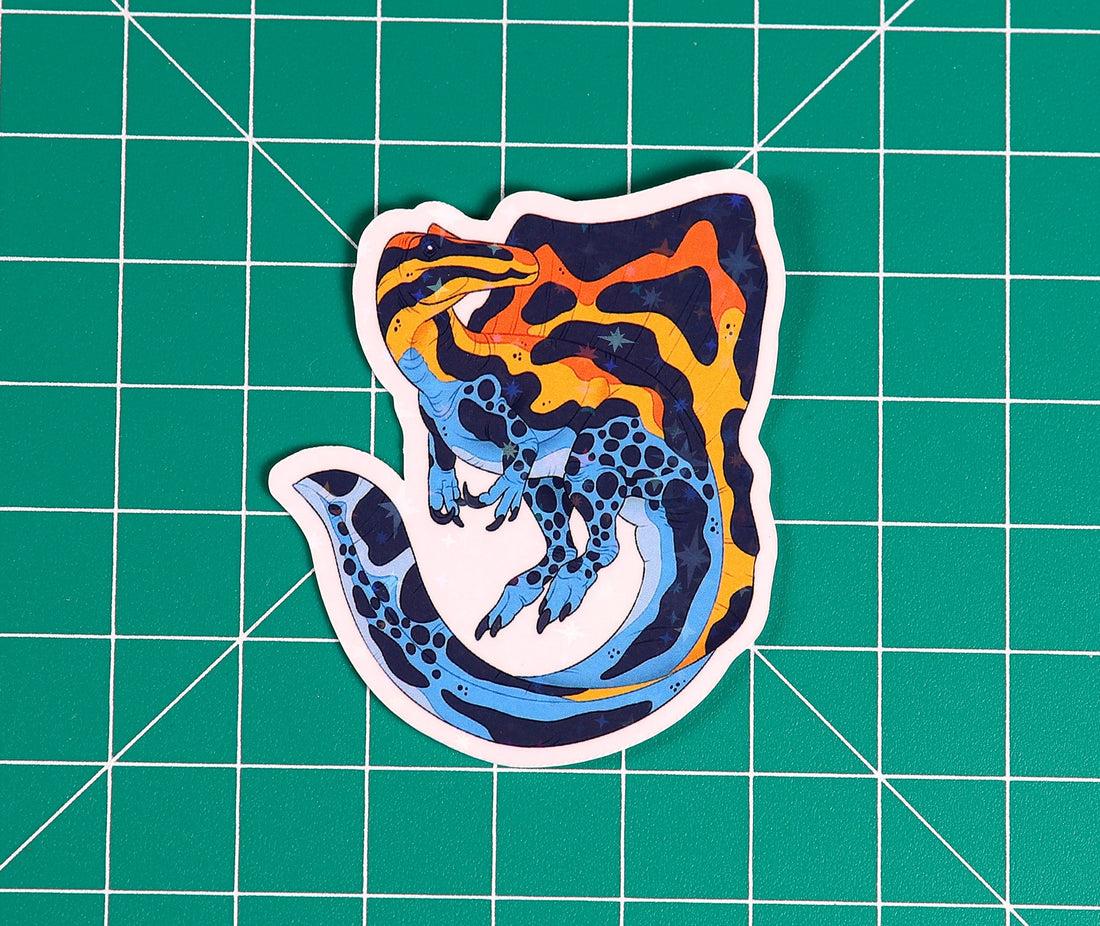 Spinosaurus Toxic Frog Vinyl Sticker