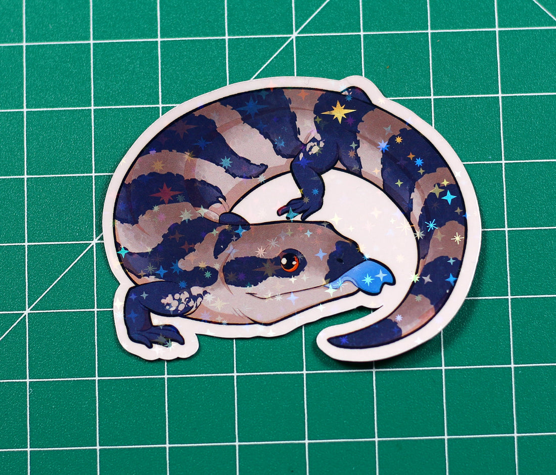 Blue-Tongue Skink Vinyl Sticker