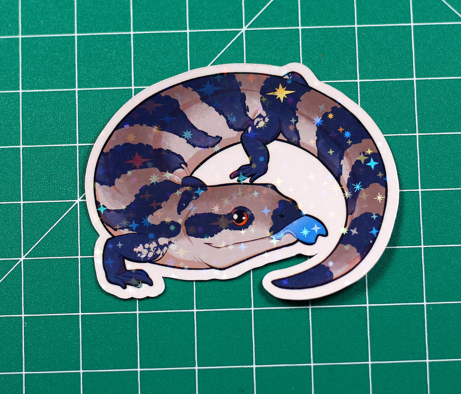 Blue-Tongue Skink Vinyl Sticker