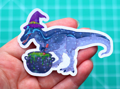 Halloween Witch Baryonyx Vinyl Sticker