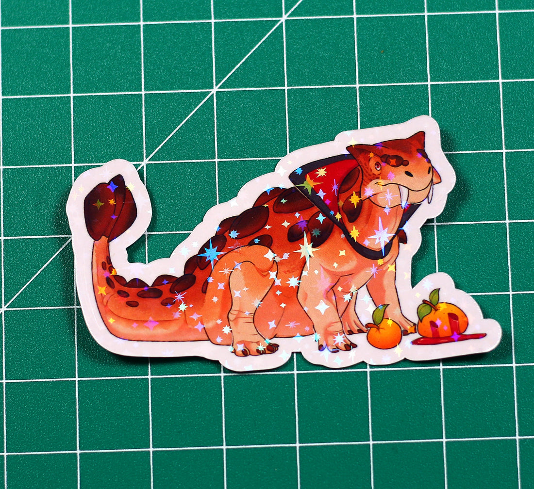 Halloween Ankylosaurus Vinyl Sticker