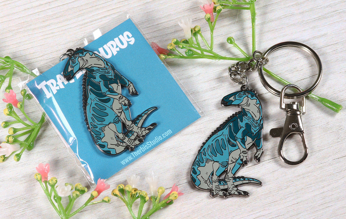 Shantungosaurus Enamel Keychain