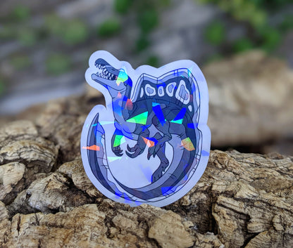 Black Spinosaurus Vinyl Sticker