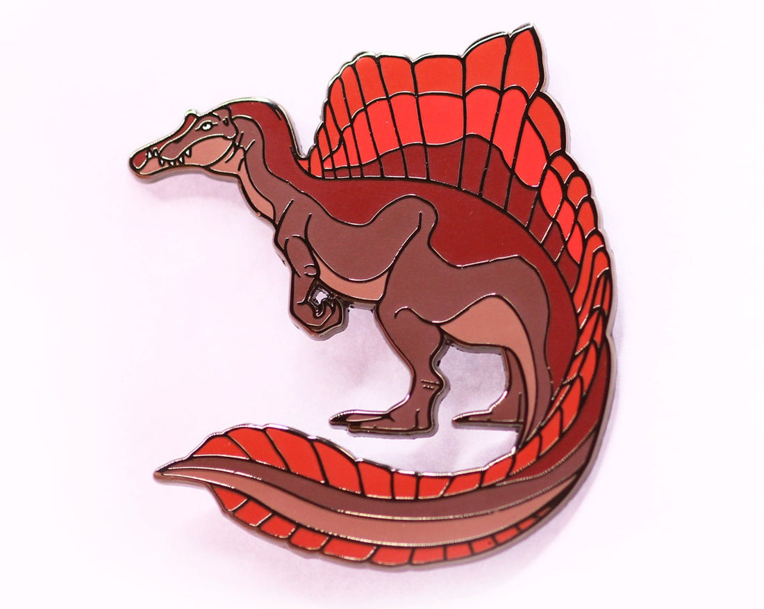 Red Spinosaurus Pin
