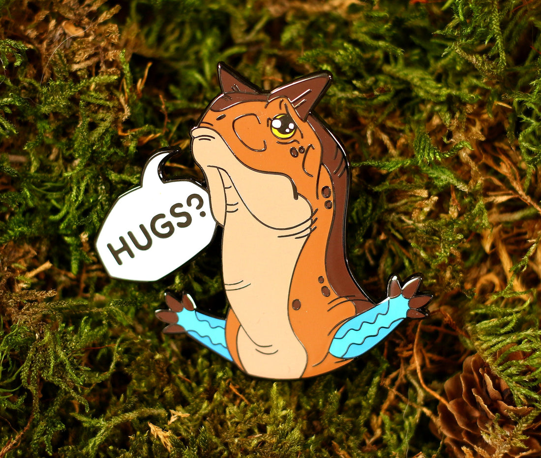 Carnotaurus Hugs Pin