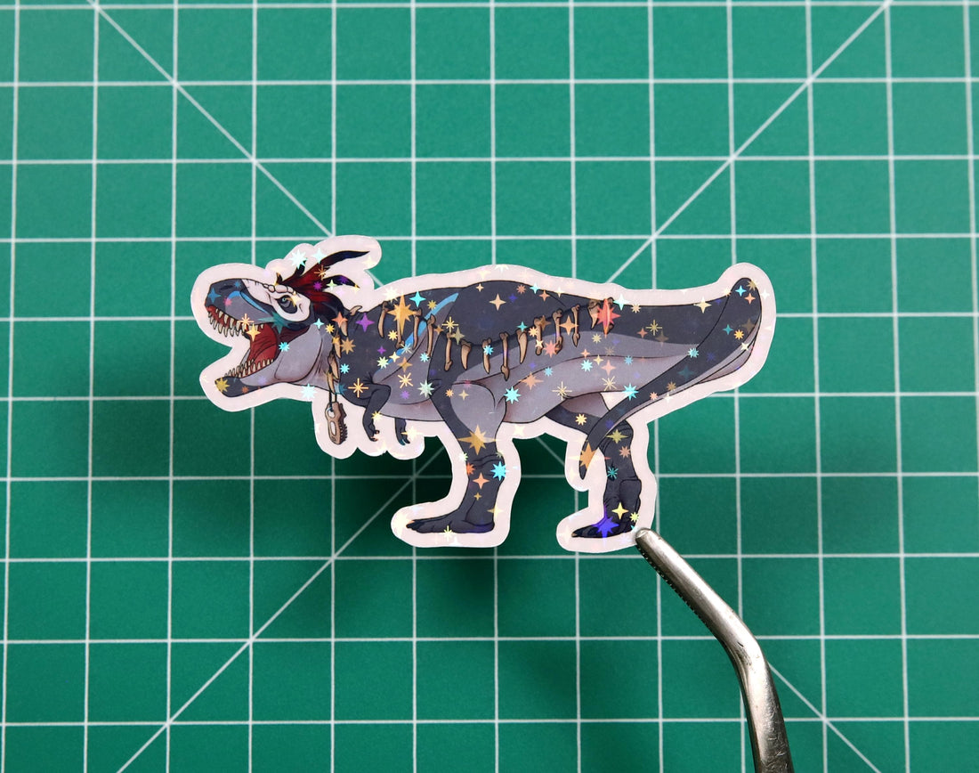 Halloween Voodoo Tyrannosaurus Vinyl Sticker