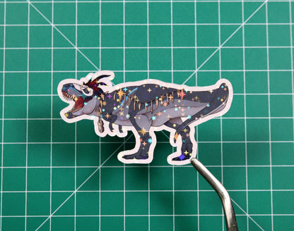 Halloween Voodoo Tyrannosaurus Vinyl Sticker