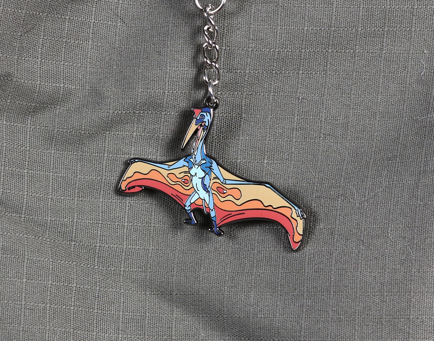 Quetzalcoatlus Enamel Keychain