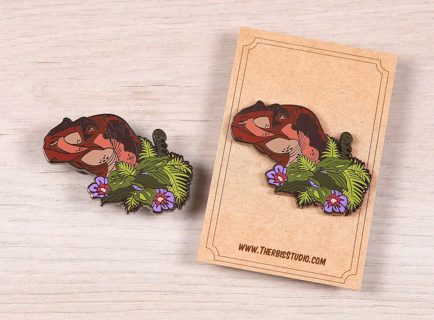 Giganotosaurus Portrait Pin