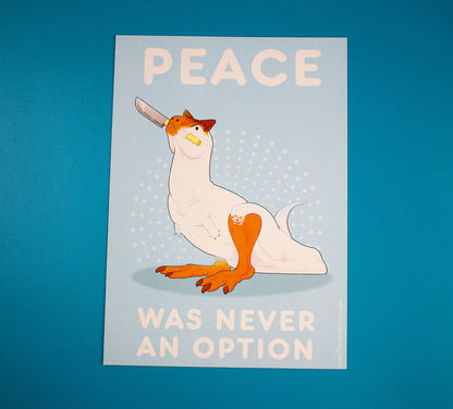Peace was never an option - Postcard
