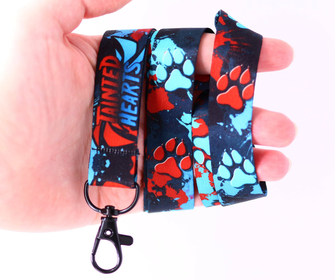 Wolf Pawprints Lanyard
