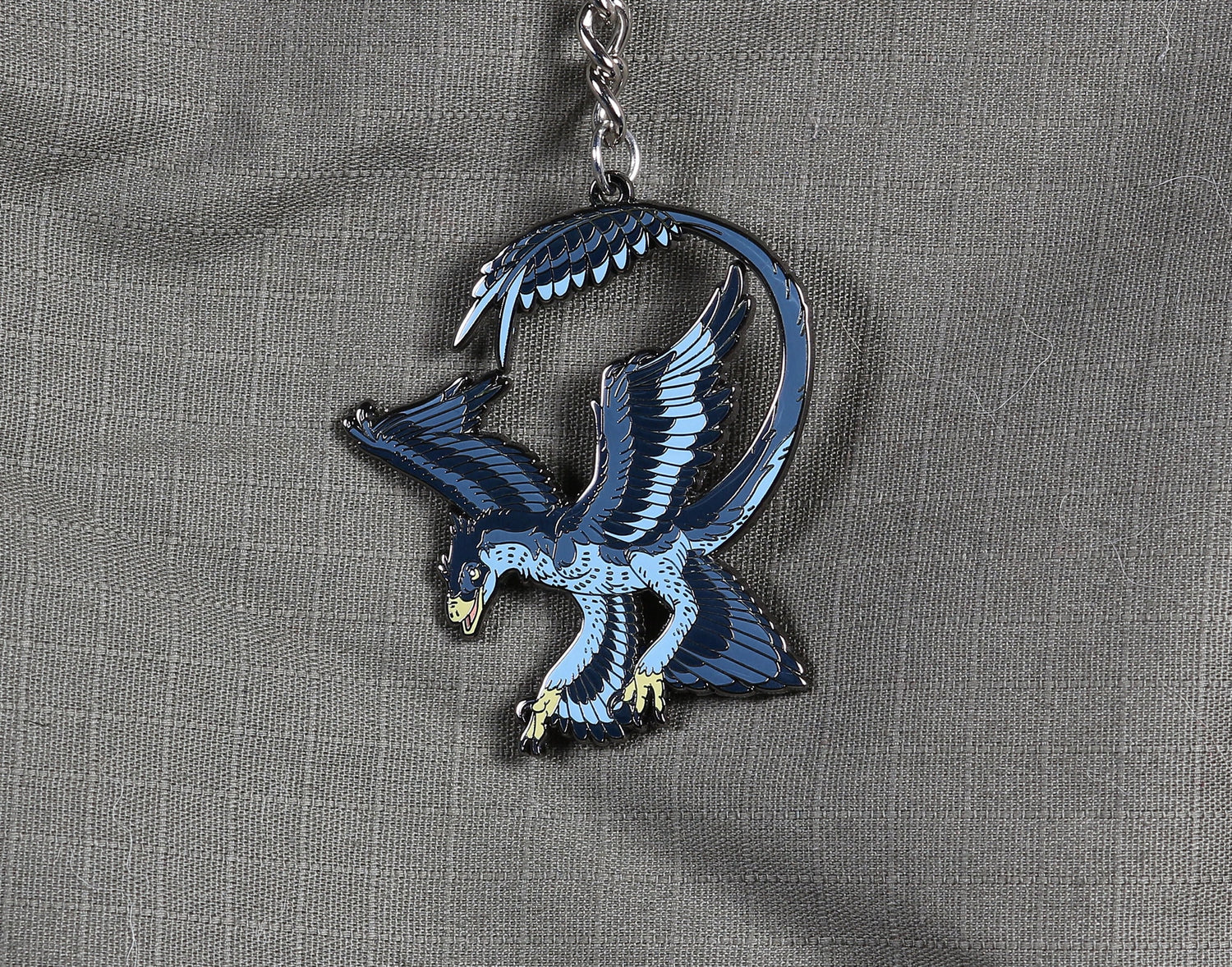 Microraptor Enamel Keychain