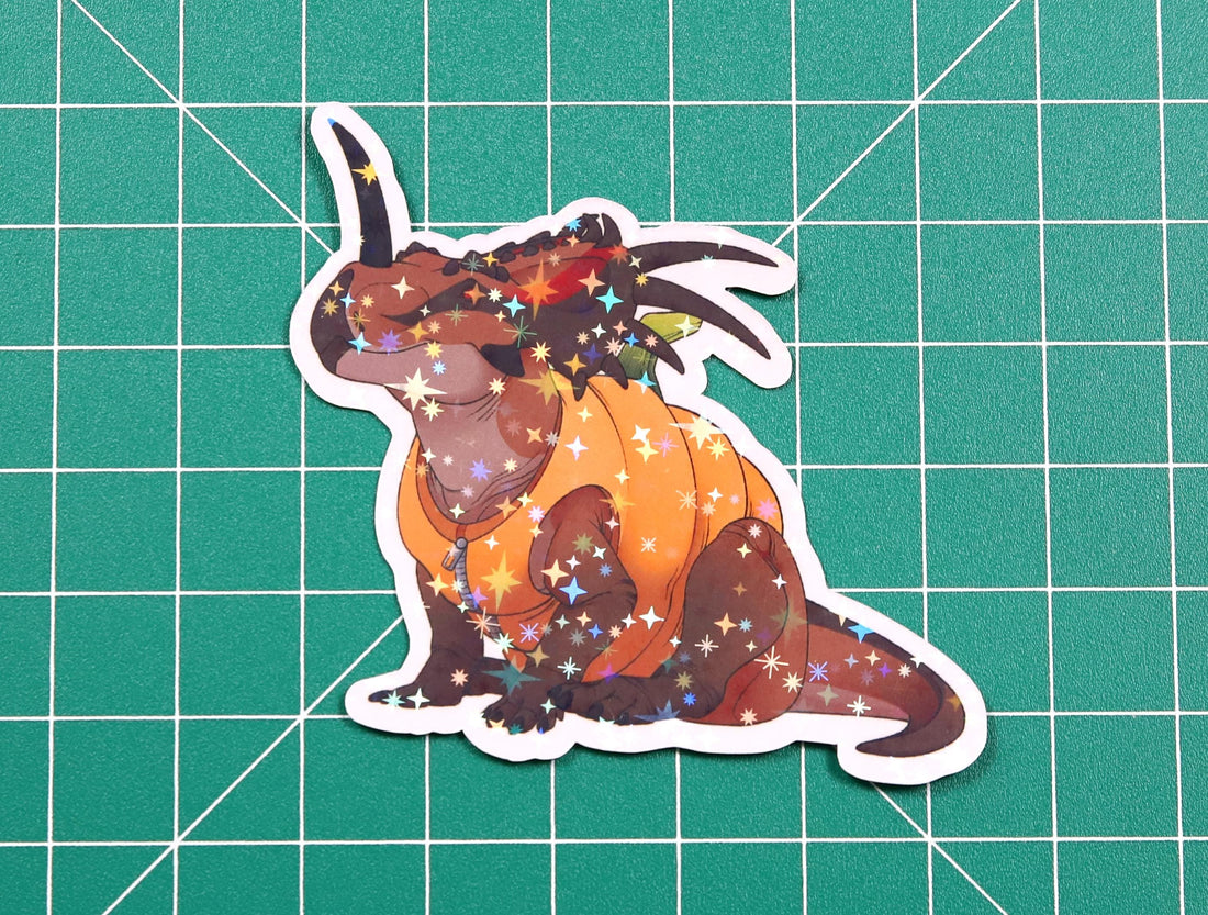 Halloween Pumpkin Styracosaurus Vinyl Sticker