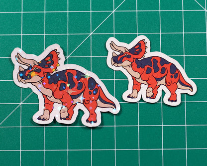 Triceratops Classic Vinyl Sticker