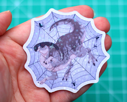 Halloween Spiderweb Parasaur Vinyl Sticker