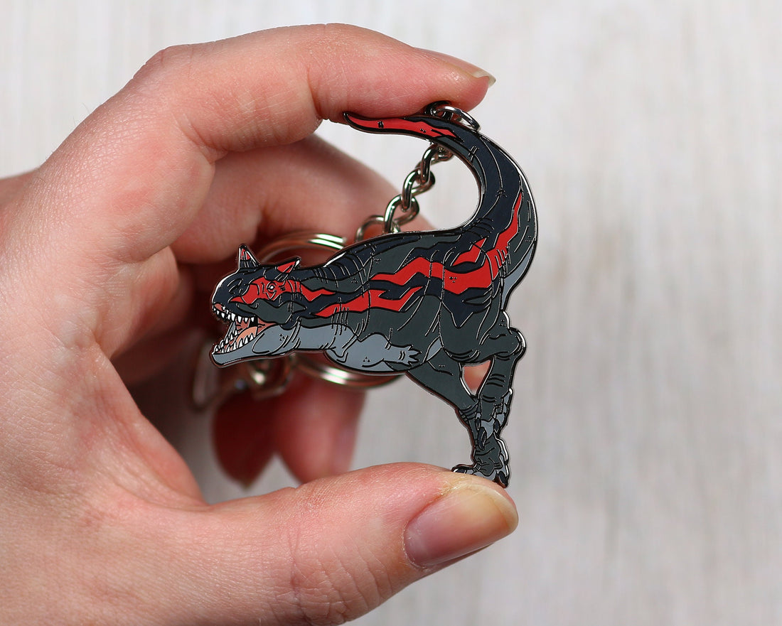 Carnotaurus Enamel Keychain
