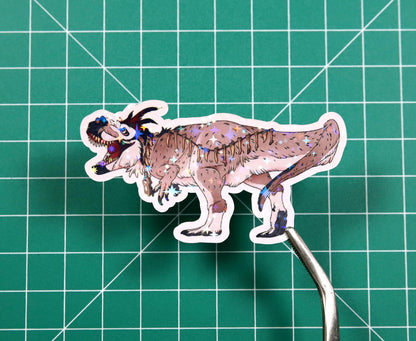 Halloween Voodoo Yutyrannus Vinyl Sticker