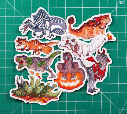 Halloween Ankylosaurus Vinyl Sticker
