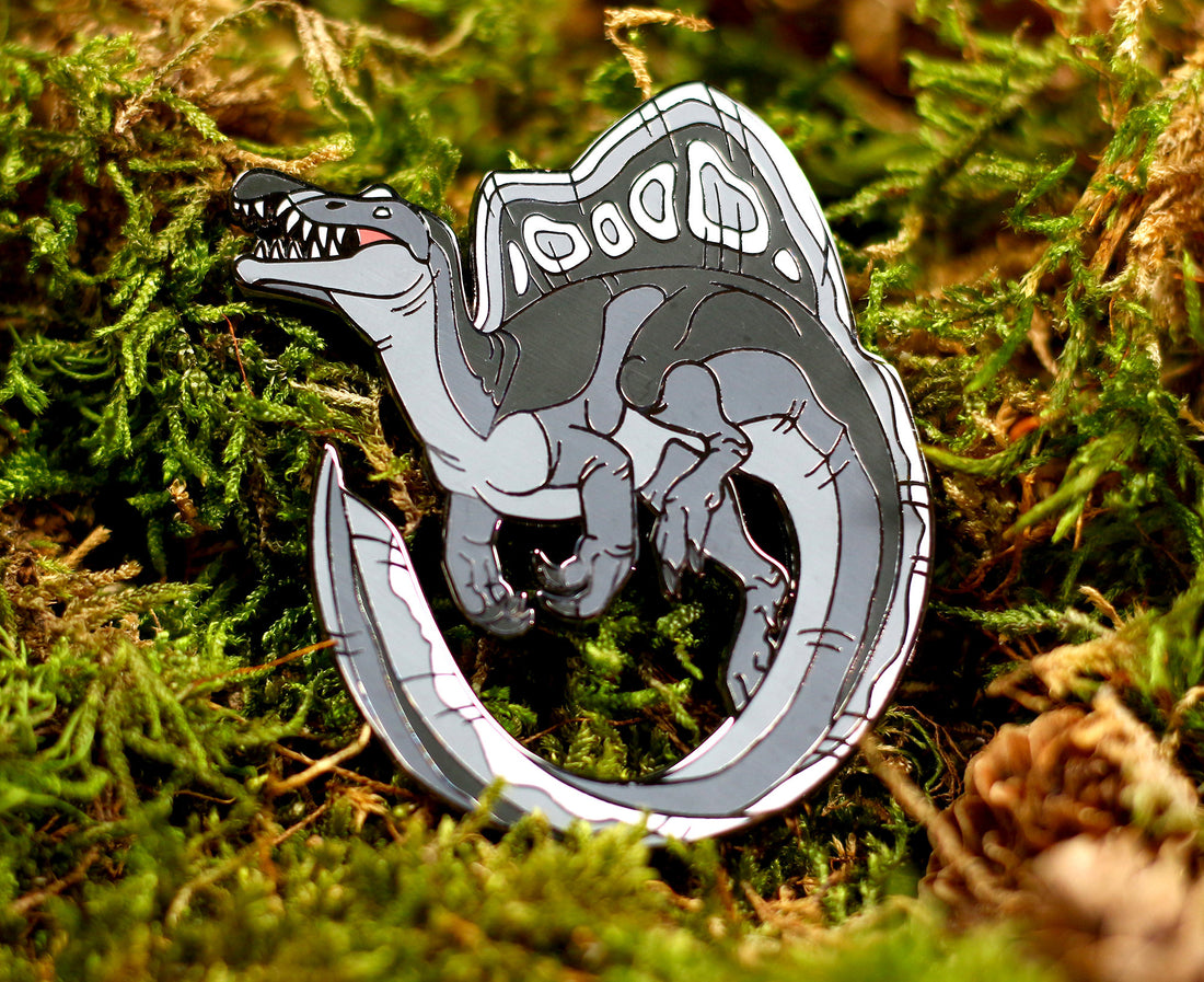 Black Spinosaurus Pin