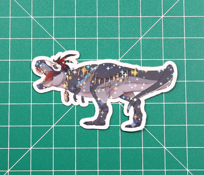 Halloween Voodoo Tyrannosaurus Vinyl Sticker