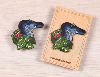 Spinosaurus Portrait Pin