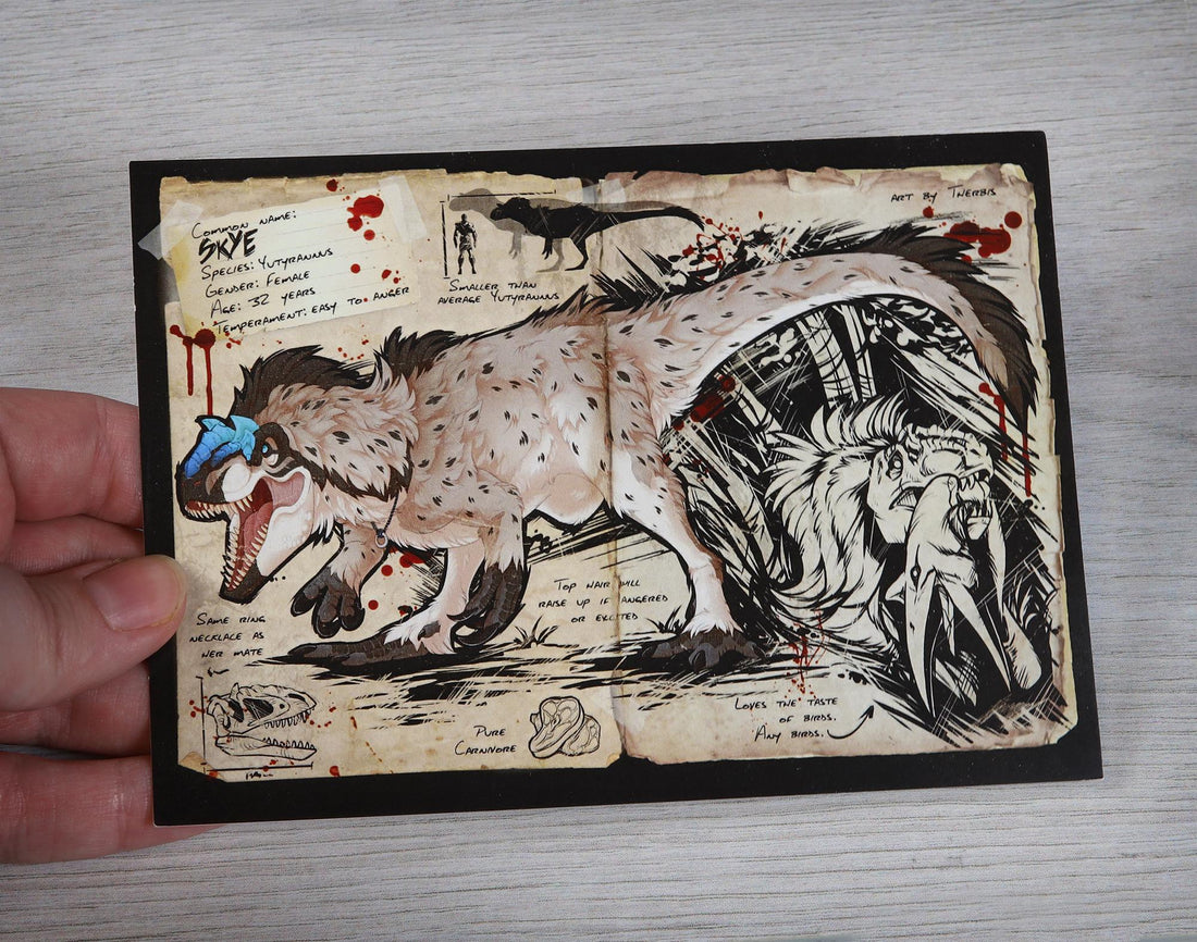 Yutyrannus Dossier - Postcard