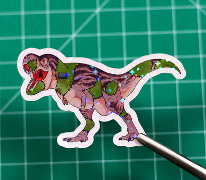 Halloween Frankenstein T.Rex Vinyl Sticker
