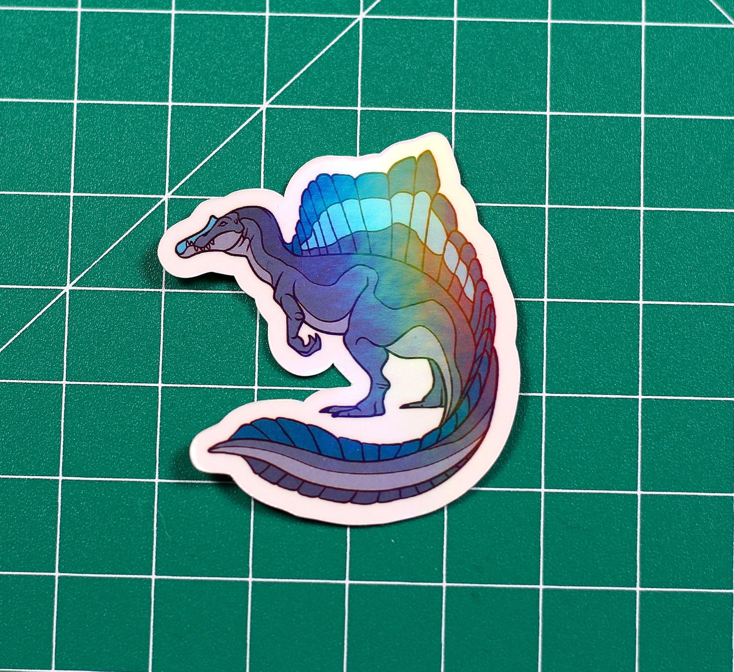 Blue Spinosaurus Vinyl Sticker