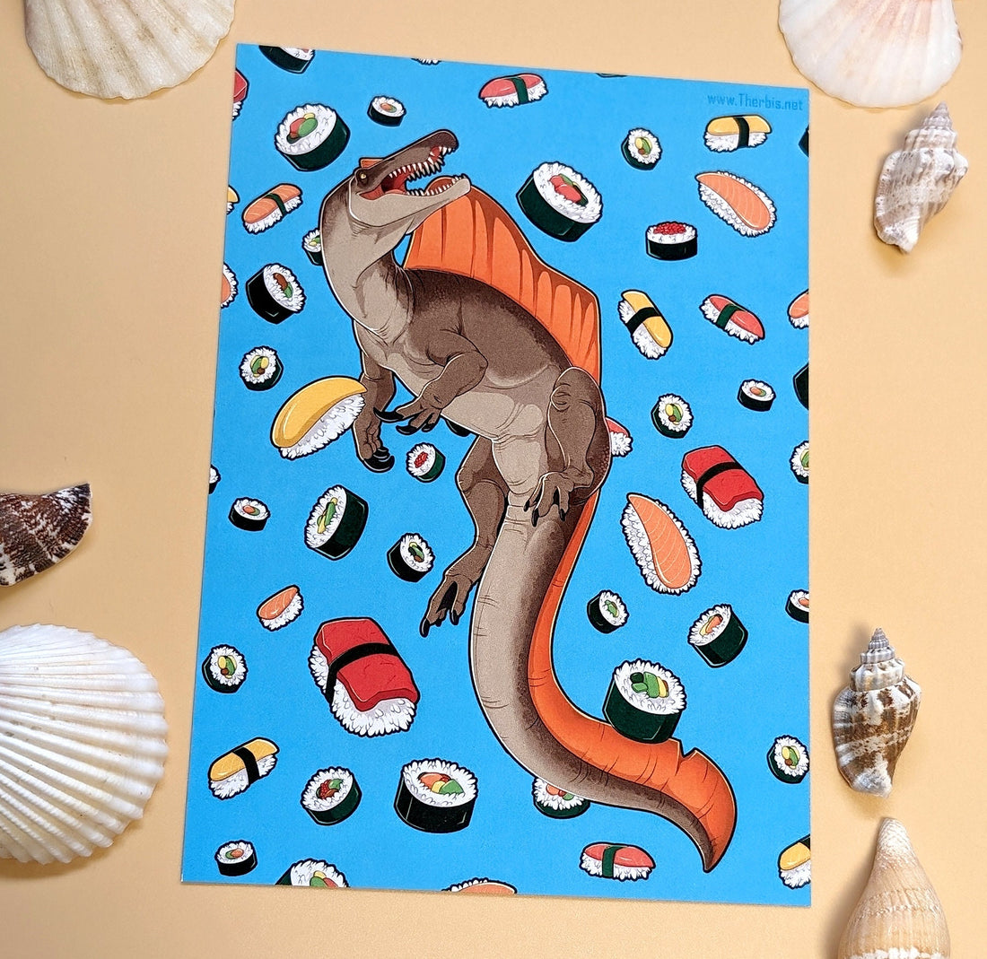Sushisaurus - Postcard