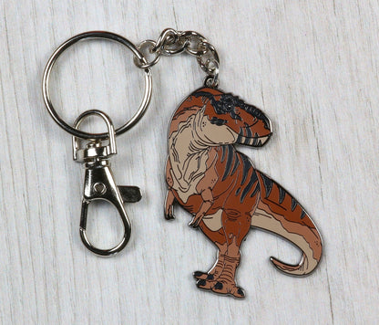 Tyrannosaurus Enamel Keychain