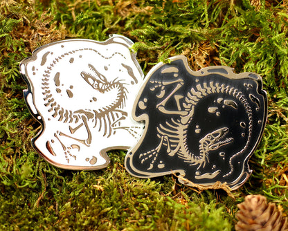 Raptor Skeleton Pin