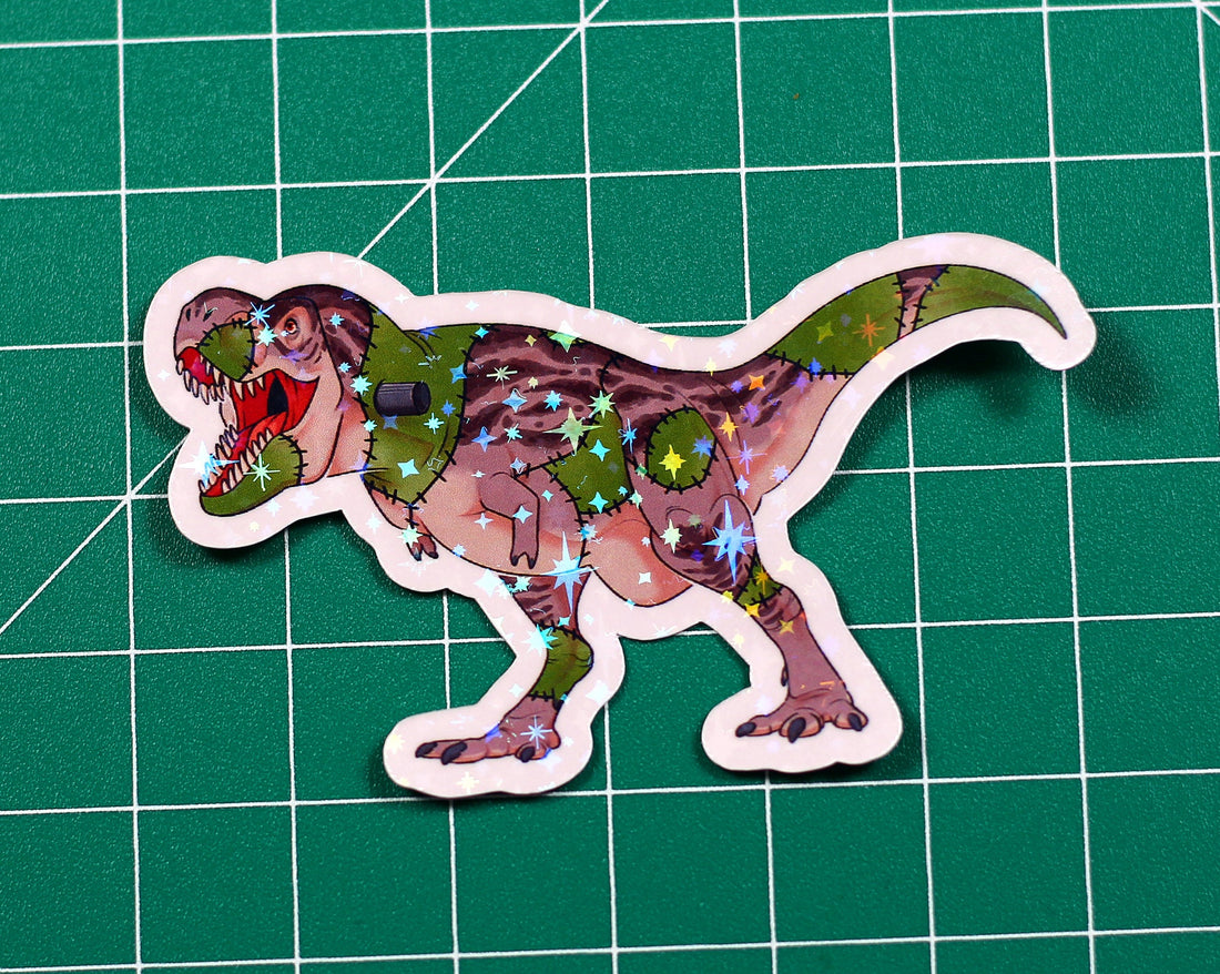 Halloween Frankenstein T.Rex Vinyl Sticker