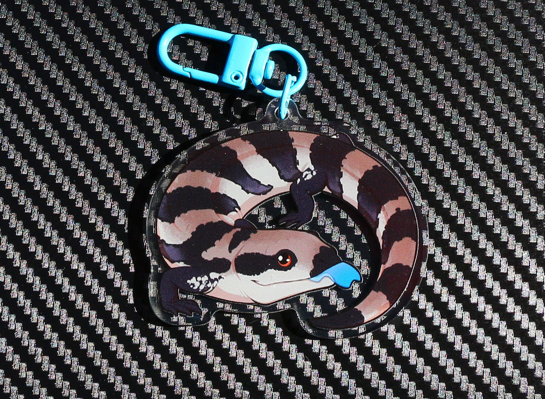 Blue-tongued Skink Acrylic Keychain