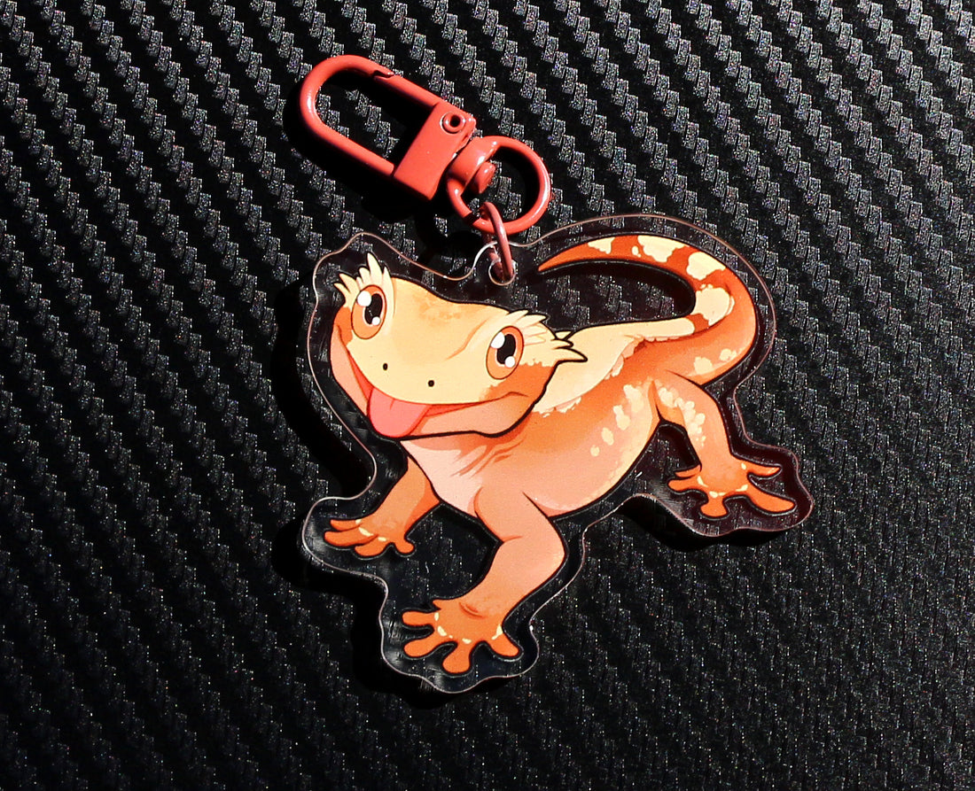 Crested Gecko Acryl Keychain