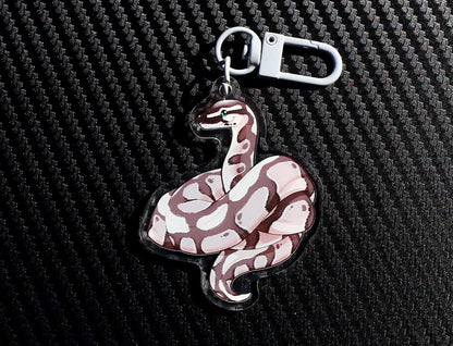 Ball Python Acrylic Keychain