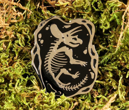 Triceratops Skeleton Pin