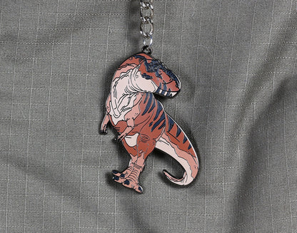 Tyrannosaurus Enamel Keychain