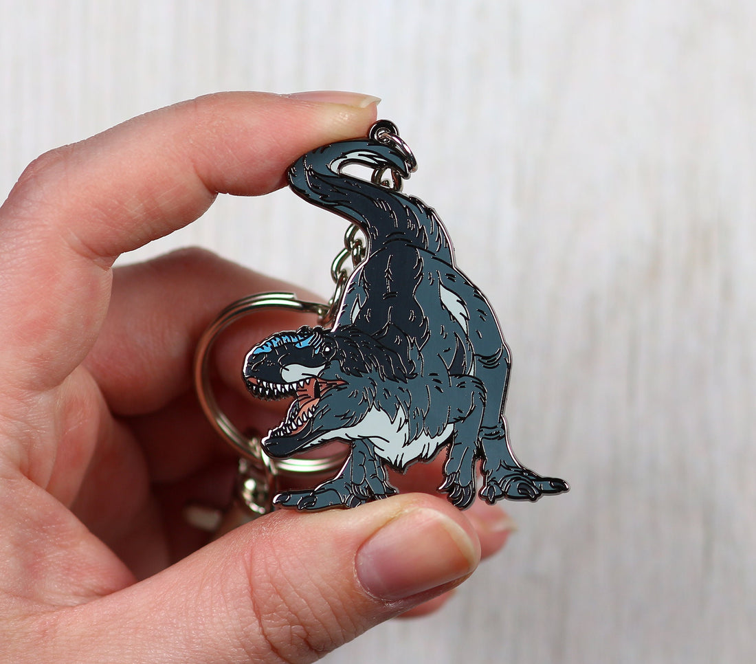 Yutyrannus Enamel Keychain