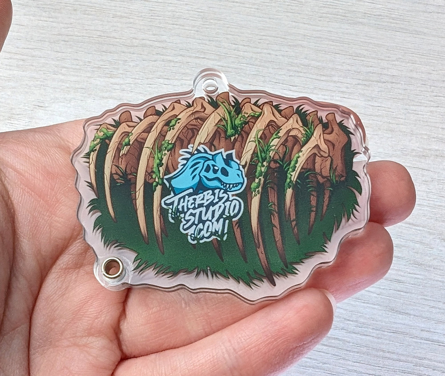 Acrylic Skull Shaker Keychain