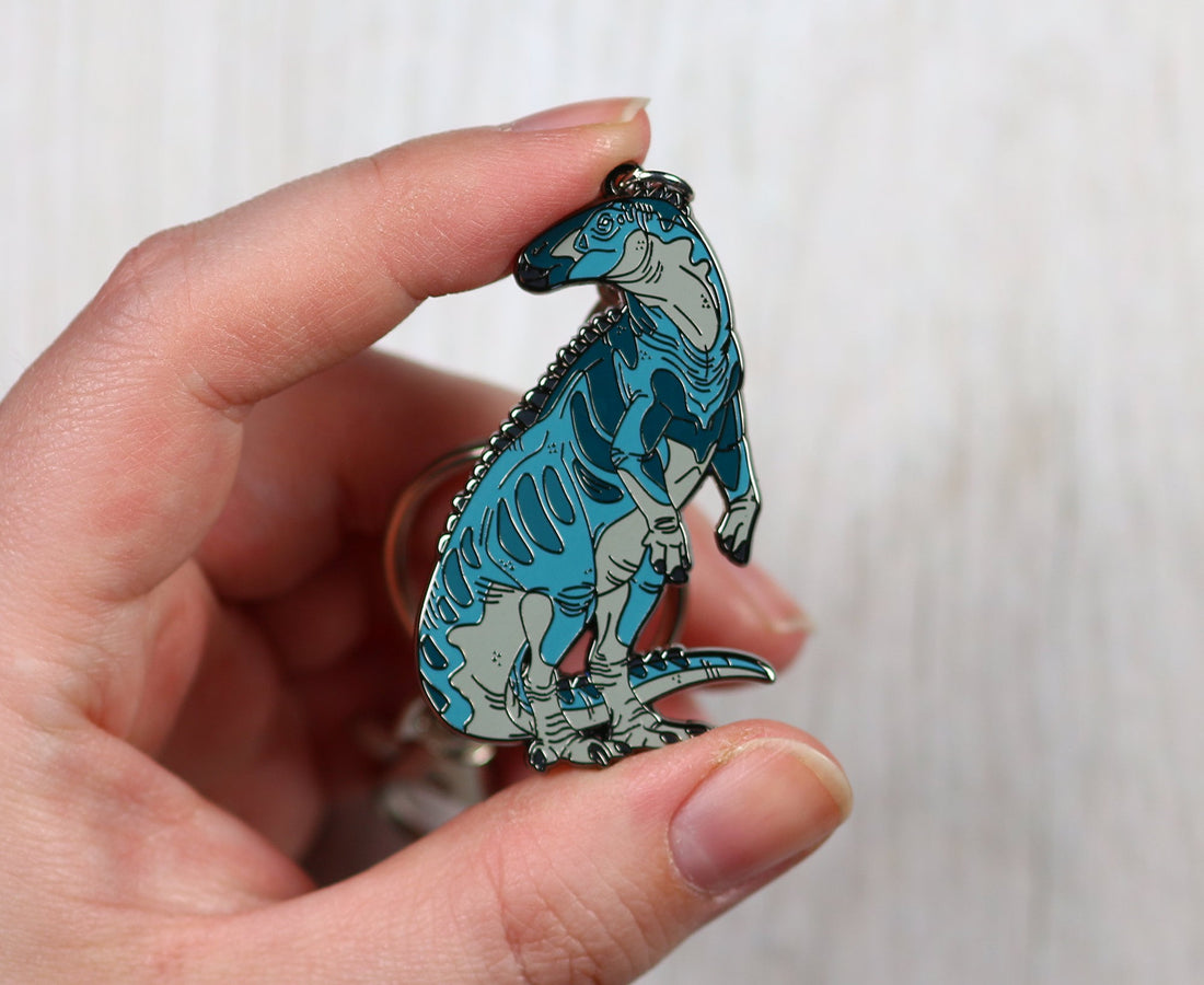 Shantungosaurus Enamel Keychain