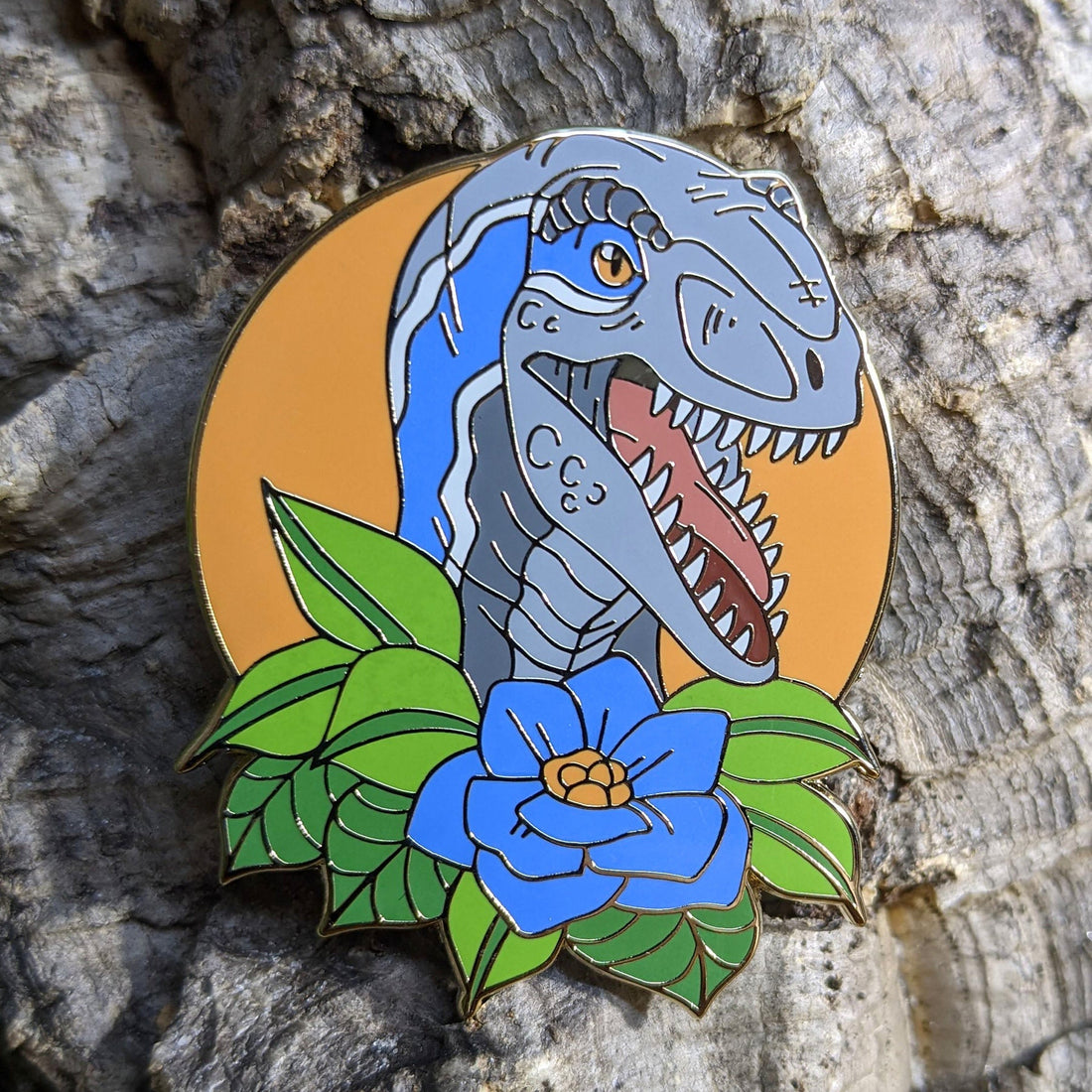 Blue Raptor Pin