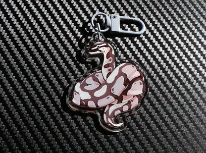 Ball Python Acrylic Keychain