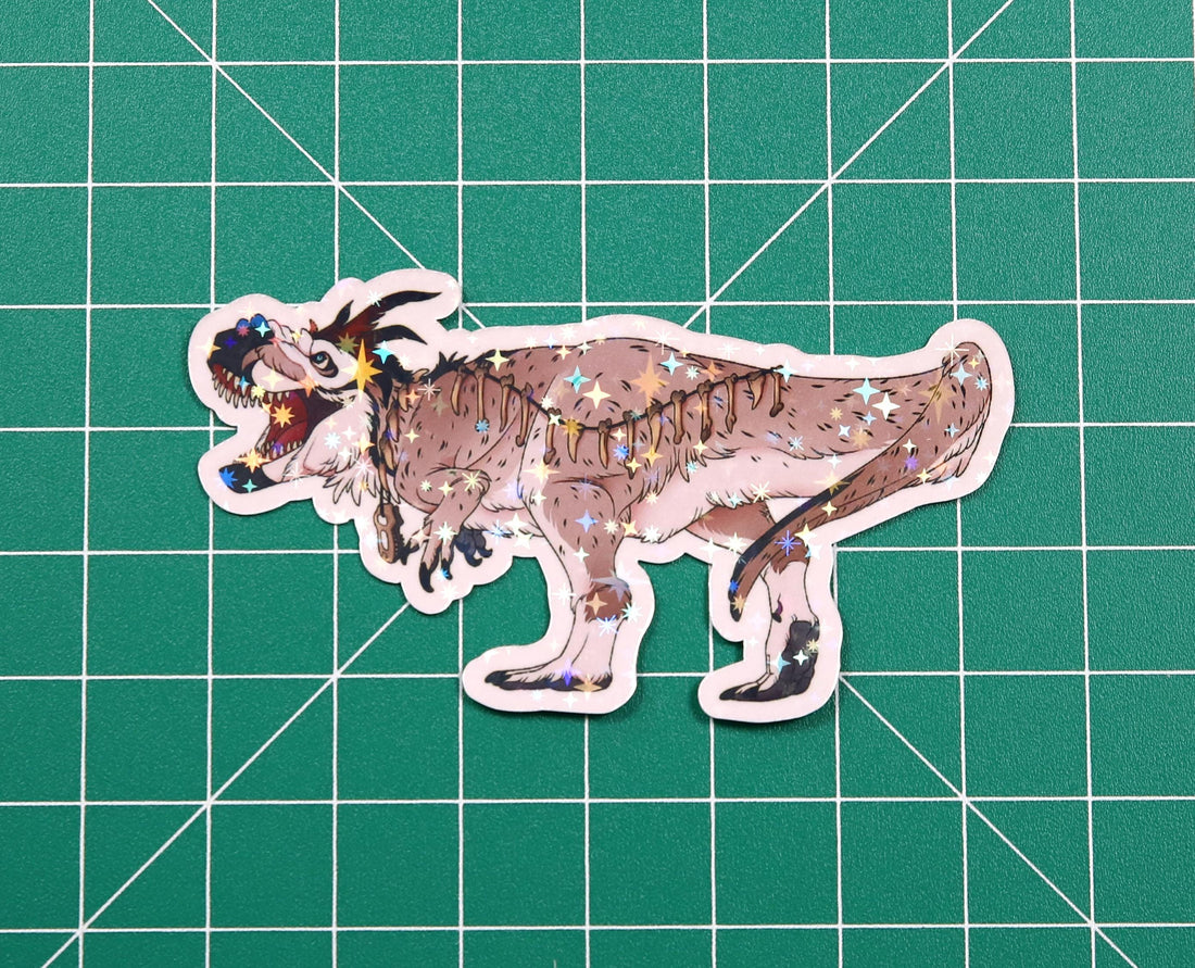 Halloween Voodoo Yutyrannus Vinyl Sticker